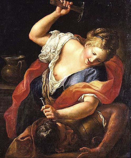 Gregorio Lazzarini Jael and Sisera France oil painting art